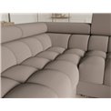 U-shaped sofa Efectory L, sleeping function, Sola 18, beige, H93x346x205cm