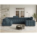 U-shaped sofa Efectory L, sleeping function, Jaffray 40, blue, H93x346x205cm
