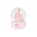 Snow globe with music Princess, H14cm D10cm