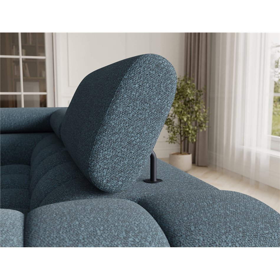 U-shaped sofa Efectory L, sleeping function, Jaffray 40, blue, H93x346x205cm