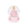 Snow globe with music Princess, H14cm D10cm