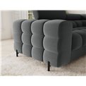 U-shaped sofa Efectory R, sleeping function, Sola 06, dark grey, H93x346x205cm