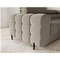 U-shaped sofa Efectory R, sleeping function, Aura 18, velvet, beige, H93x346x205cm