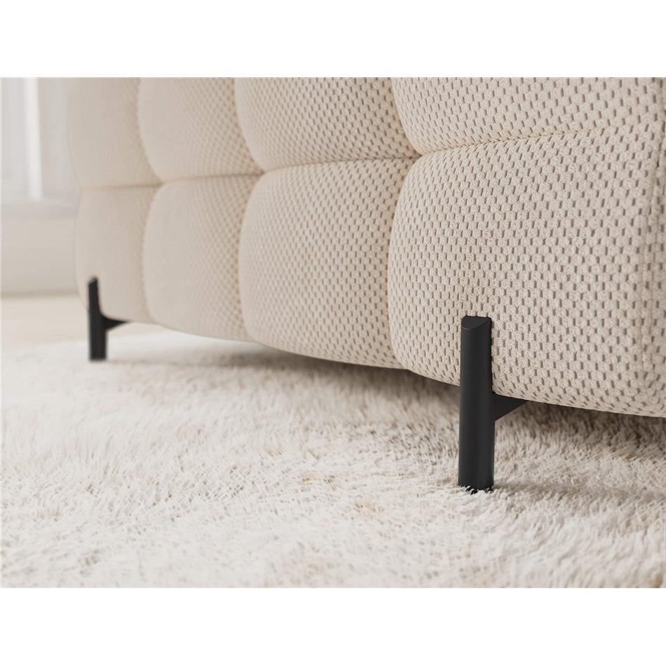 U-shaped sofa Efectory R, sleeping function, Calmora 18, beige, H93x346x205cm