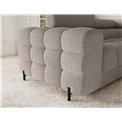 U-shaped sofa Efectory R, sleeping function, Royal 18, boucle, beige, H93x346x205cm