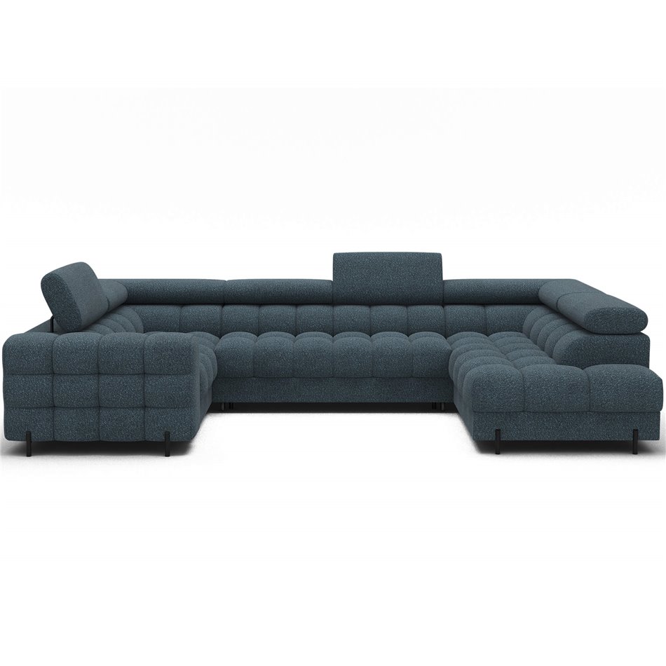 U-shaped sofa Efectory R, sleeping function, Jaffray 40, blue, H93x346x205cm