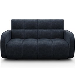 Диван-кровать Eldeverio 3-местный, раздвижной, Aura 40, бархат, синий, H83x154x103cm