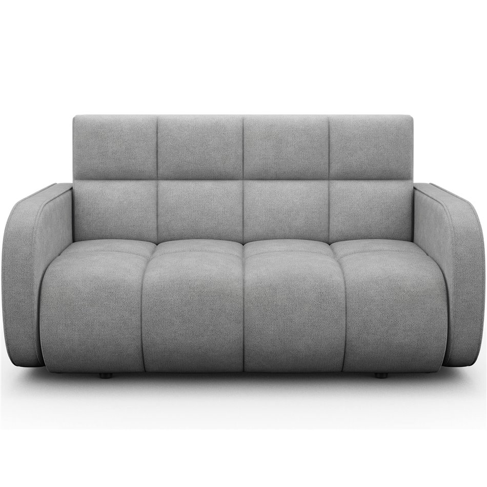 Sofa bed Eldeverio 3-seater, sleeping function, Poco 03, light grey, H83x154x103cm
