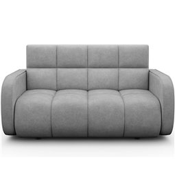 Sofa bed Eldeverio 3-seater, sleeping function, Poco 03, light grey, H83x154x103cm