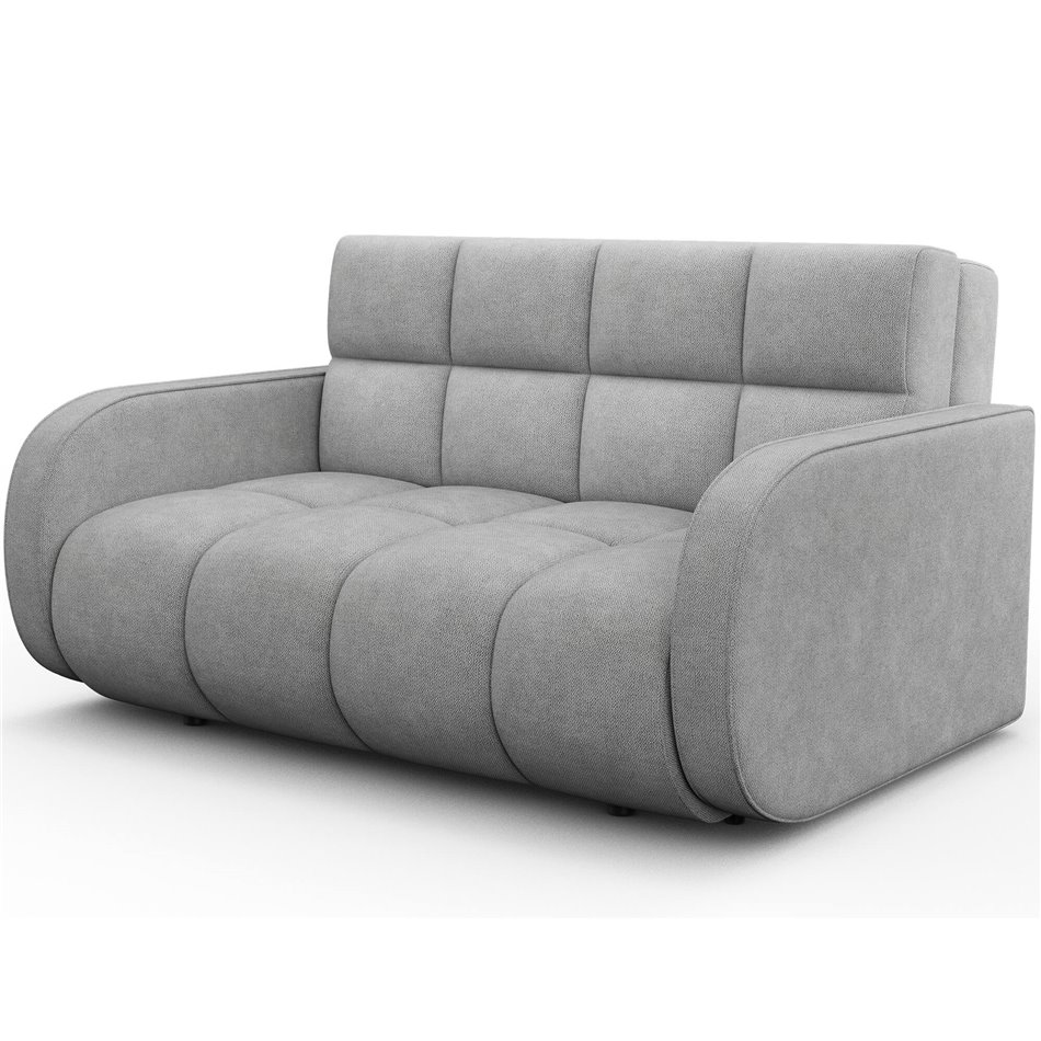 Sofa bed Eldeverio 3-seater, sleeping function, Poco 03, light grey, H83x154x103cm