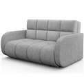 Sofa bed Eldeverio 3-seater, sleeping function, Poco 03, light grey, H83x154x103cm