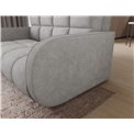 Sofa bed Eldeverio 3-seater, sleeping function, Poco 03, light grey, H83x154x103cm