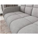 Sofa bed Eldeverio 3-seater, sleeping function, Poco 03, light grey, H83x154x103cm