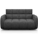 Sofa bed Eldeverio 3-seater, sleeping function, Poco 04, dark grey, H83x154x103cm