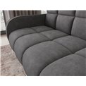 Sofa bed Eldeverio 3-seater, sleeping function, Poco 04, dark grey, H83x154x103cm
