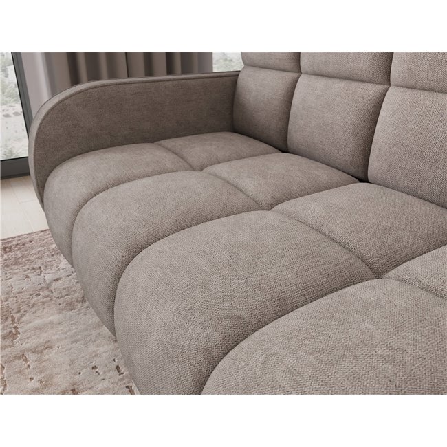 Sofa bed Eldeverio 3-seater, sleeping function, Poco 07, beige, H83x154x103cm