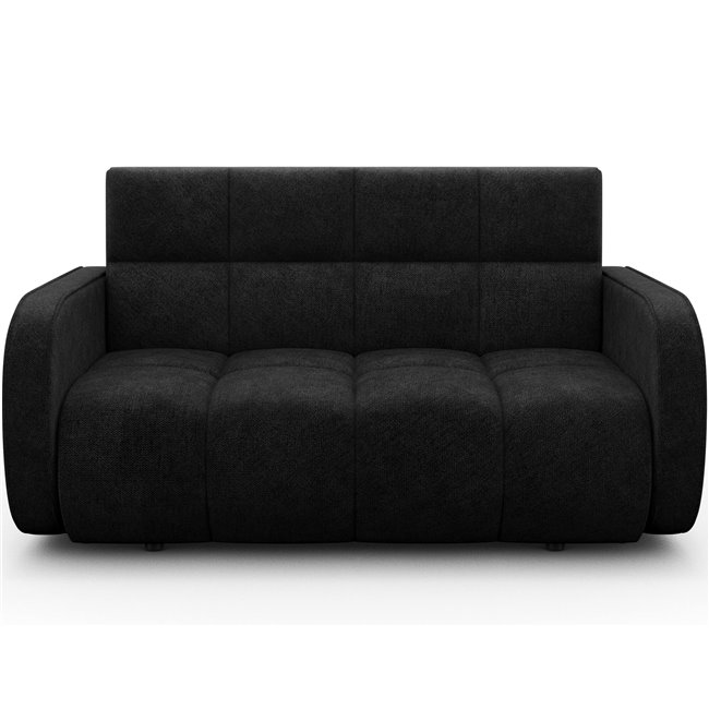 Sofa bed Eldeverio 3-seater, sleeping function, Poco 10, black, H83x154x103cm