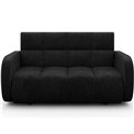 Sofa bed Eldeverio 3-seater, sleeping function, Poco 10, black, H83x154x103cm