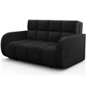 Sofa bed Eldeverio 3-seater, sleeping function, Poco 10, black, H83x154x103cm