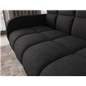Sofa bed Eldeverio 3-seater, sleeping function, Poco 10, black, H83x154x103cm