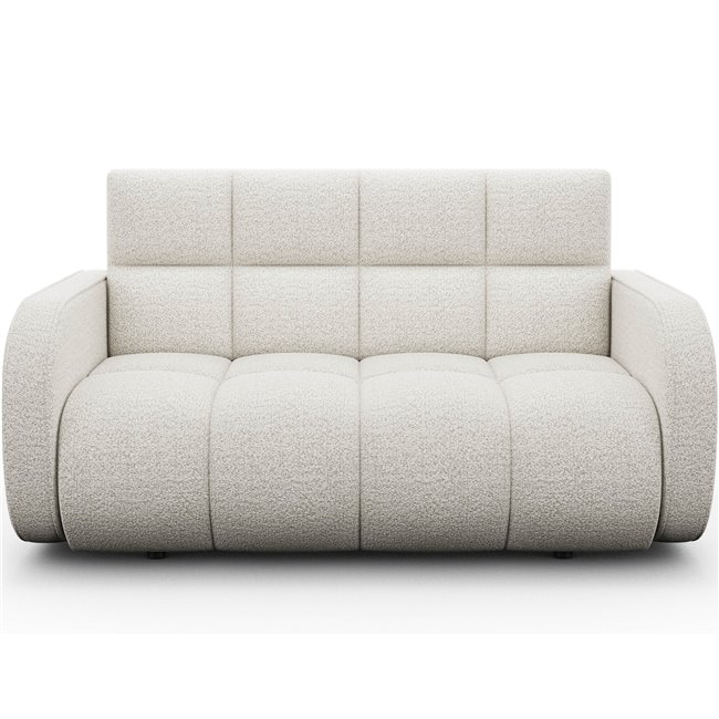 Диван-кровать Eldeverio 3-местный, раздвижной, Royal 01, букле, белый, H83x154x103cm