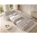 U-shaped sofa Elferaria L, sleeping function, Royal 18, boucle, beige, H93x358x202cm