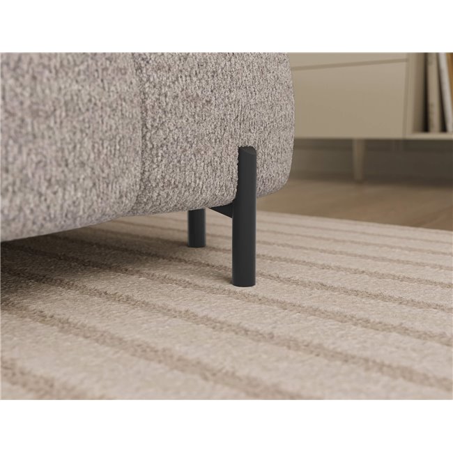 U-shaped sofa Elferaria L, sleeping function, Royal 18, boucle, beige, H93x358x202cm