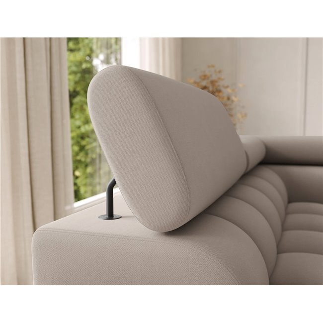 U-shaped sofa Elferaria L, sleeping function, Sola 18, beige, H93x358x202cm