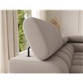 U-shaped sofa Elferaria L, sleeping function, Sola 18, beige, H93x358x202cm