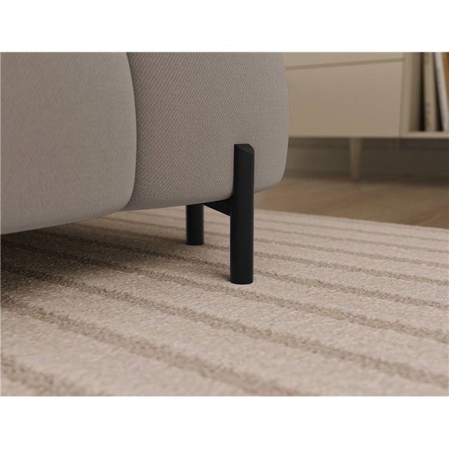 U-shaped sofa Elferaria L, sleeping function, Sola 18, beige, H93x358x202cm