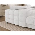 U-shaped sofa Elferaria R, sleeping function, Royal 01, boucle, white, H93x358x202cm