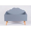 Storage box Cloud, grey, 58x45x28cm