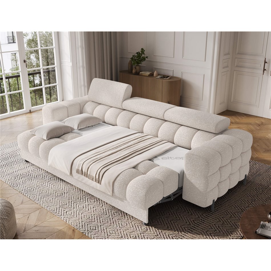 Диван-кровать Efestello, раздвижной, Baffix 20, коричневый, H96x260x100cm