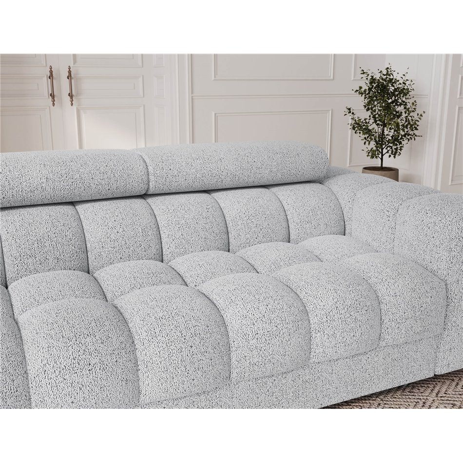 Диван-кровать Efestello, раздвижной, Coralline 01, белый, H96x260x100cm