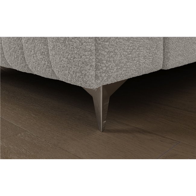 U-shaped sofa Eluis L, sleeping function, Royal 01, boucle, white, H92x347x202cm