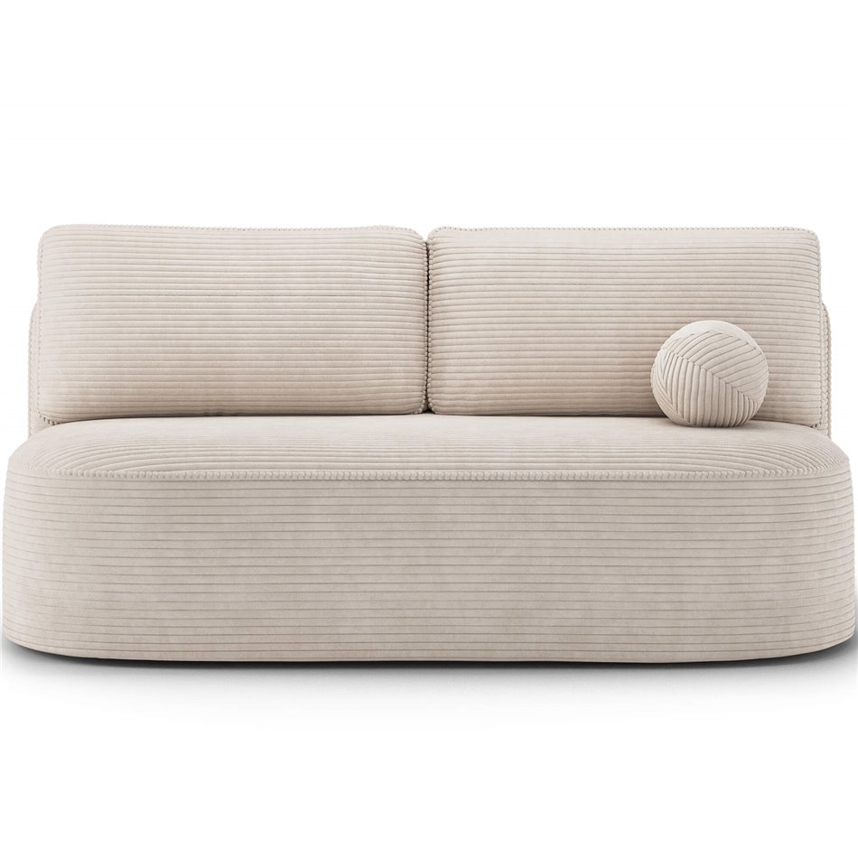 Sofa bed Eliana, sleeping function, Jarell 18, corduroy, beige, H93x193x96cm