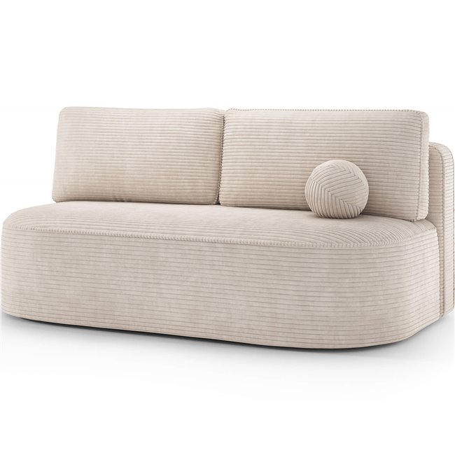 Sofa bed Eliana, sleeping function, Jarell 18, corduroy, beige, H93x193x96cm