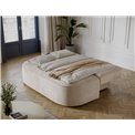 Sofa bed Eliana, sleeping function, Jarell 18, corduroy, beige, H93x193x96cm