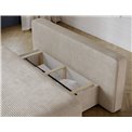 Sofa bed Eliana, sleeping function, Jarell 18, corduroy, beige, H93x193x96cm