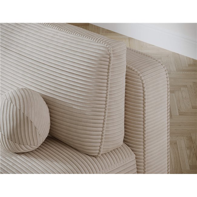 Sofa bed Eliana, sleeping function, Jarell 18, corduroy, beige, H93x193x96cm