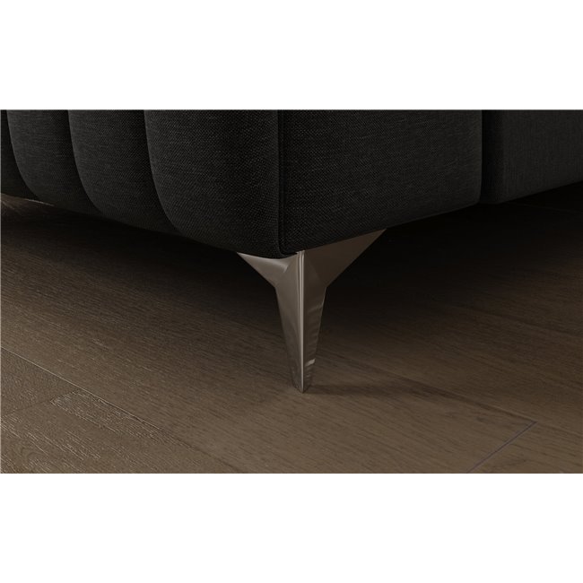 U-shaped sofa Eluis L, sleeping function, Sawana 14, black, H92x347x202cm