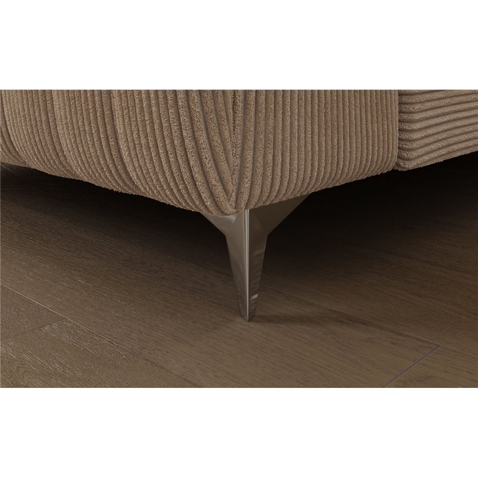 U-shaped sofa Eluis L, sleeping function, Jarell 18, corduroy, beige, H92x347x202cm