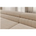 U-shaped sofa Eluis L, sleeping function, Jarell 18, corduroy, beige, H92x347x202cm
