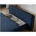 Sofa bed Eliana, sleeping function, Jarell 40, corduroy, blue, H93x193x96cm
