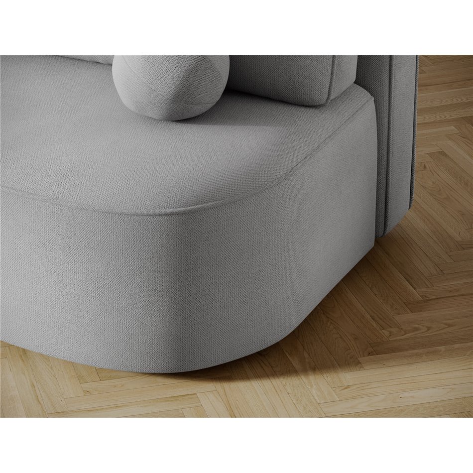 Sofa bed Eliana, sleeping function, Poco 03, light grey, H93x193x96cm