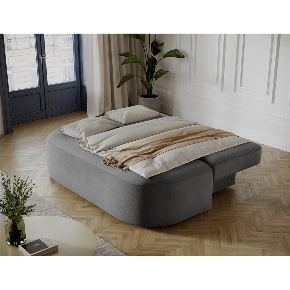 Sofa bed Eliana, sleeping function, Poco 04, grey, H93x193x96cm