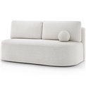 Sofa bed Eliana, sleeping function, Royal 01, boucle, white, H93x193x96cm