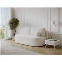 Sofa bed Eliana, sleeping function, Royal 01, boucle, white, H93x193x96cm