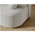 Sofa bed Eliana, sleeping function, Royal 01, boucle, white, H93x193x96cm