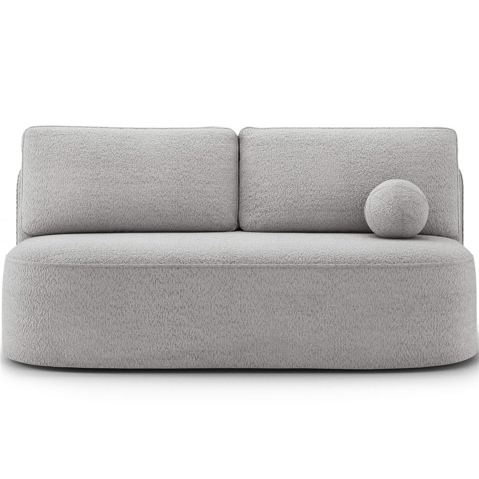Sofa bed Eliana, sleeping function, Royal 04, boucle, grey, H93x193x96cm